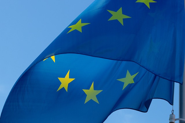 Photo du drapeau européen